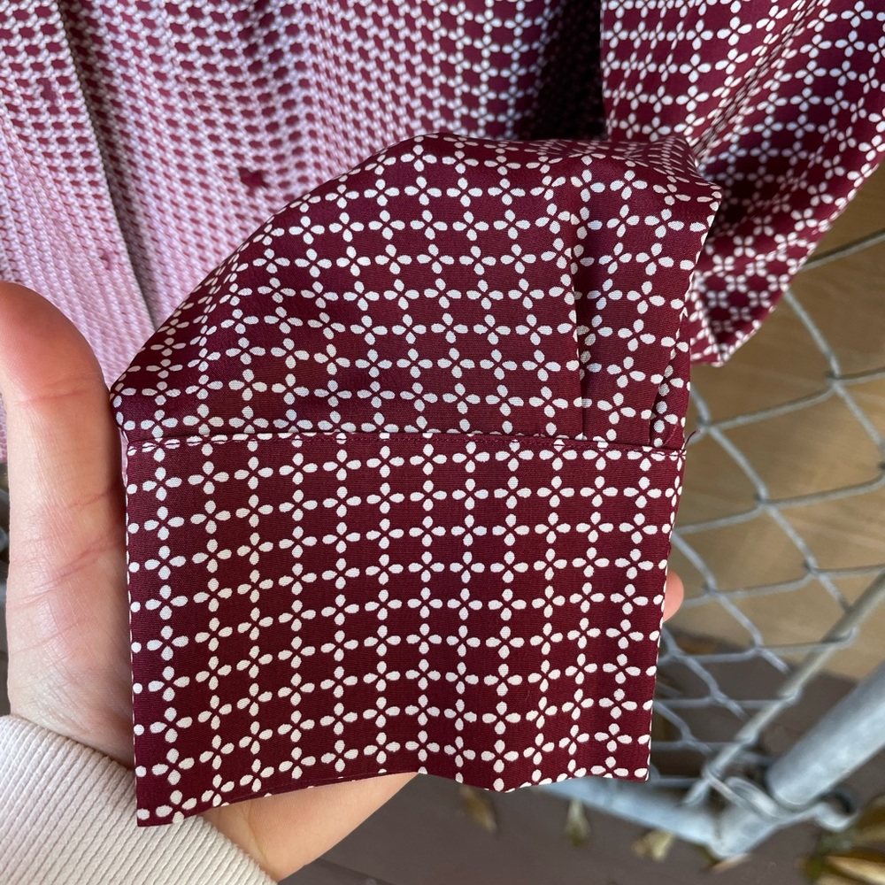 Pure Collection Silk Patterned Button Down - image 6